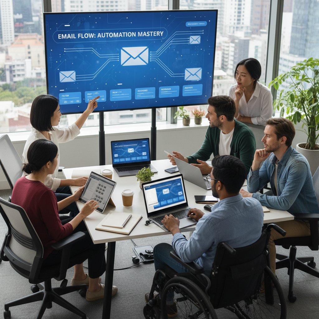 Diverse team in a high-tech training session with projected digital interfaces, symbolizing upskilling