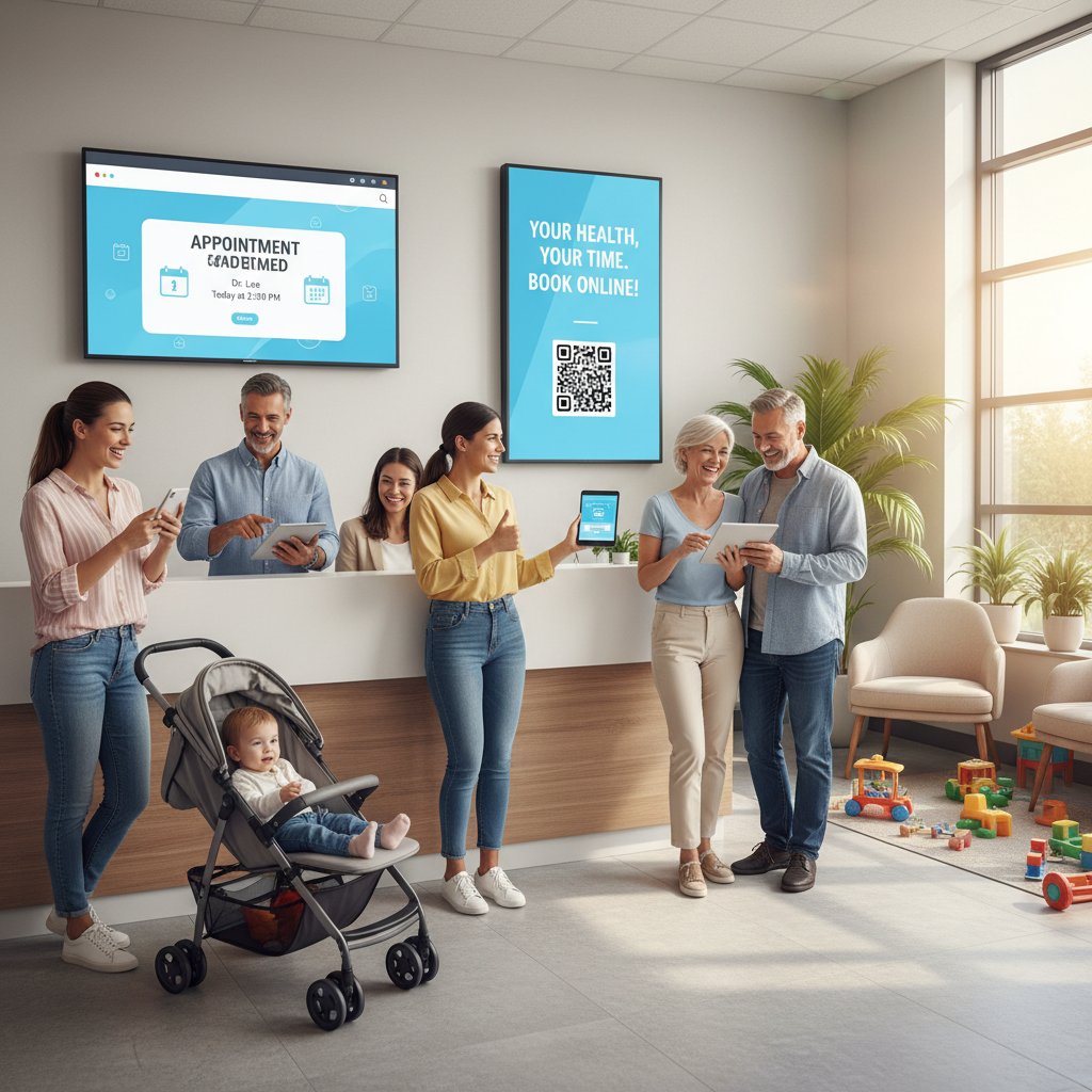 Gabinet lekarski z nowoczesnym systemem rejestracji online i zadowolonymi klientami