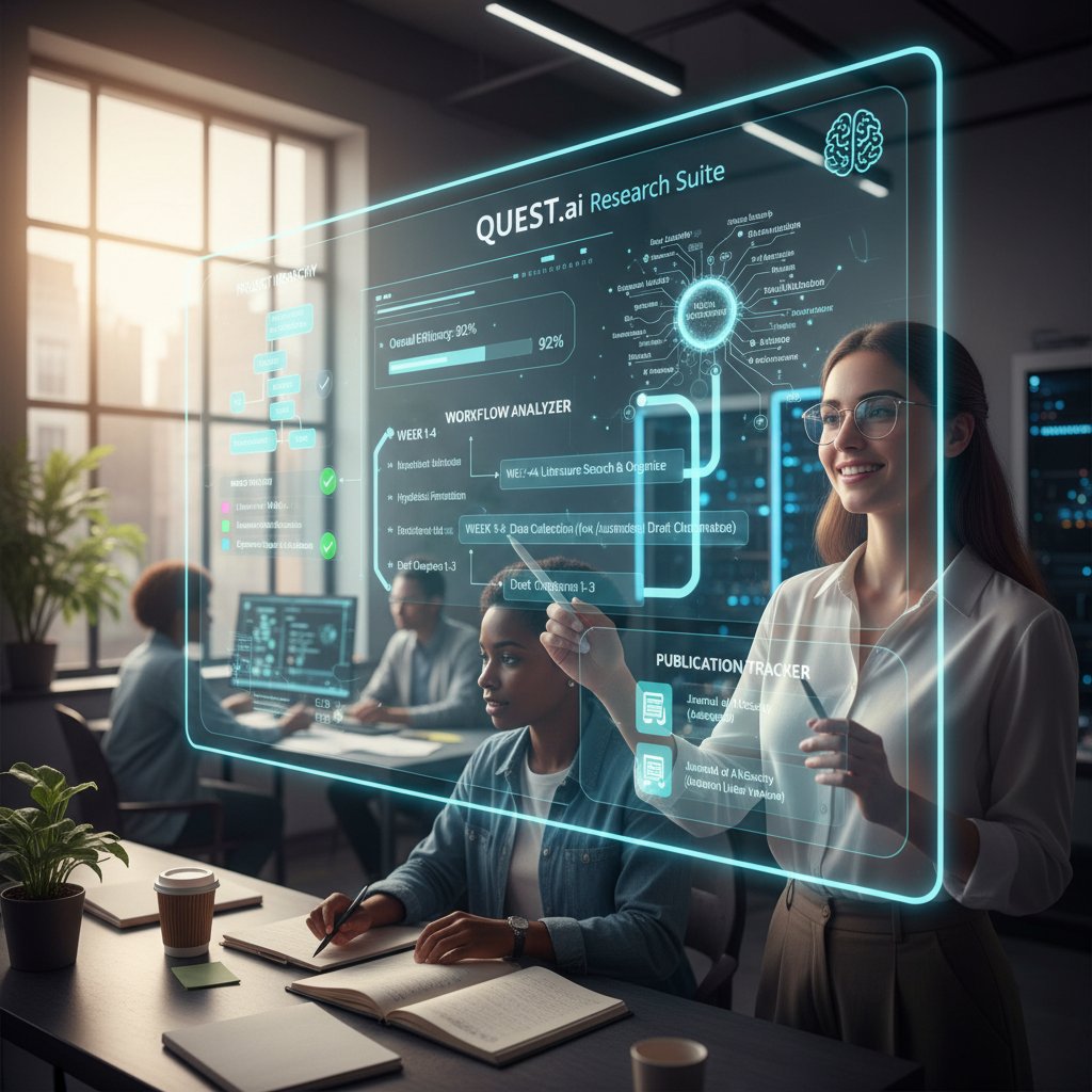 Relieved doctoral student celebrates research workflow transformation with efficiency software