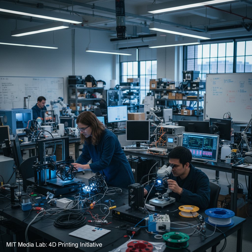 Polscy naukowcy analizują materiały do druku 4D w laboratorium