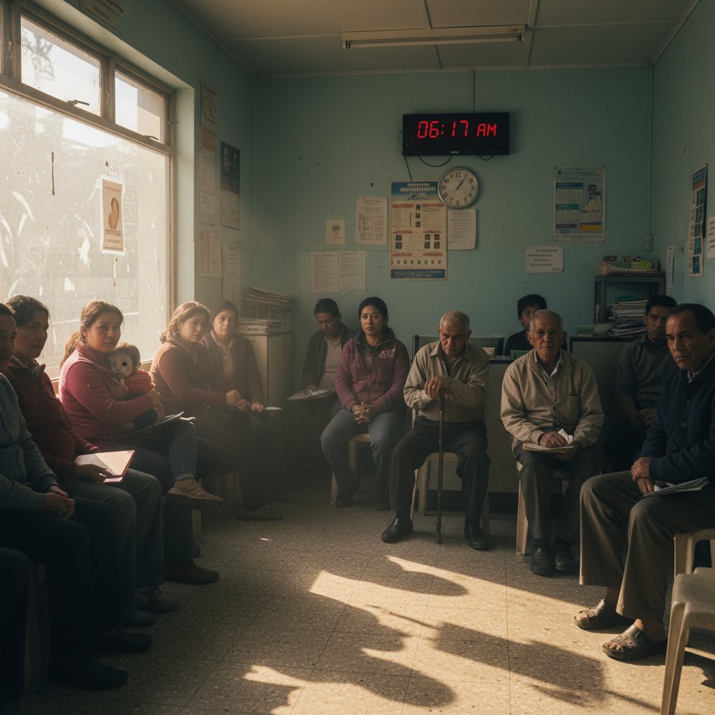 Pacjenci oczekujący na badanie w poczekalni – emocje i rutyna