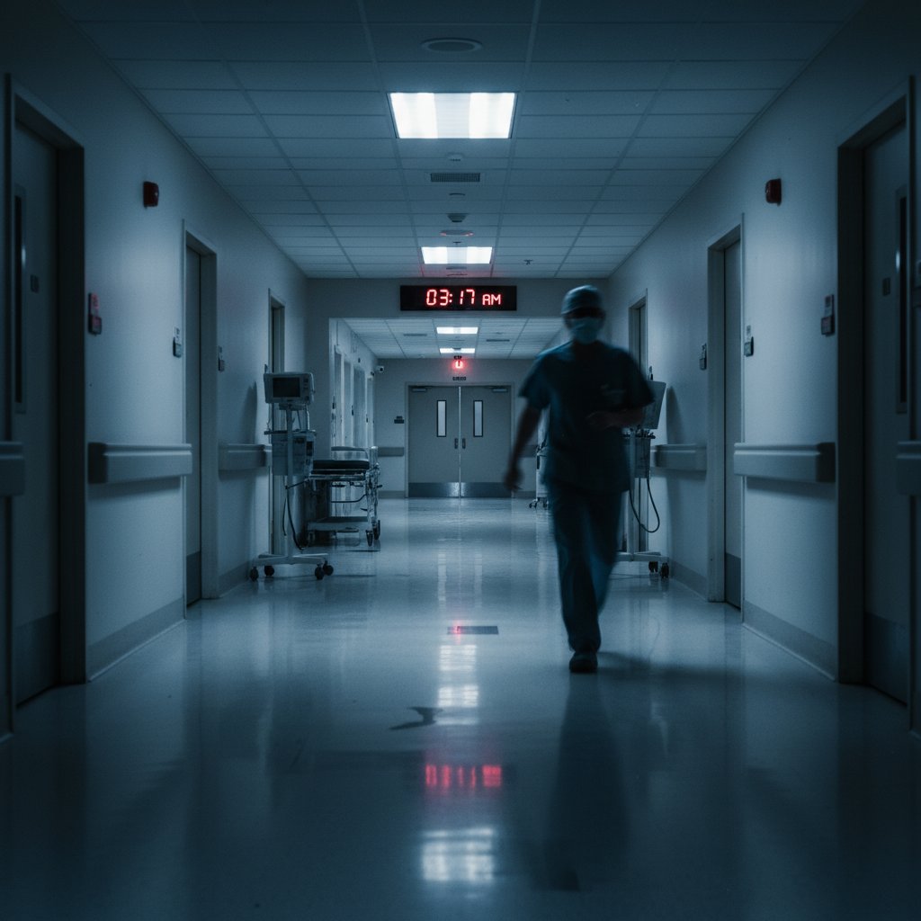 Nocny korytarz szpitalny – metafora niepewności diagnostycznej