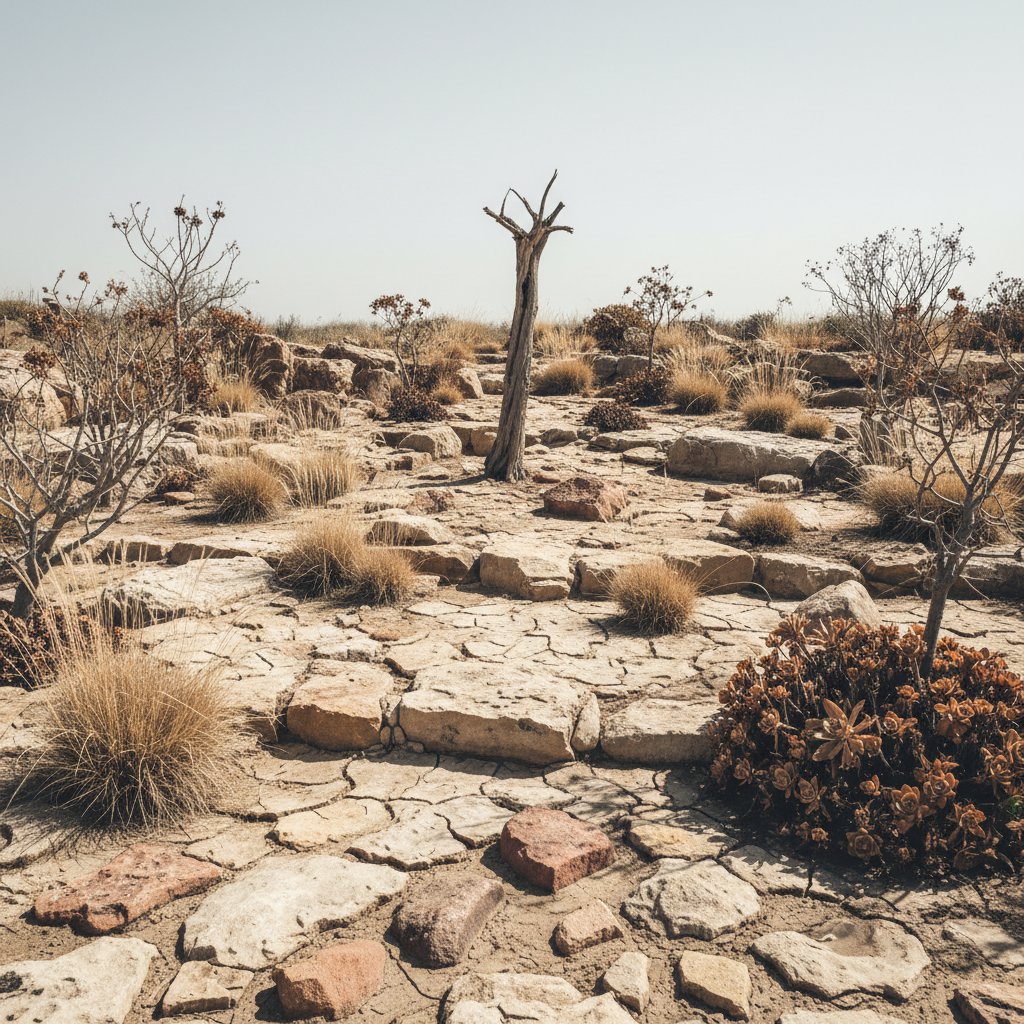 Mit: skalniak nie wymaga podlewania – uschnięty ogród