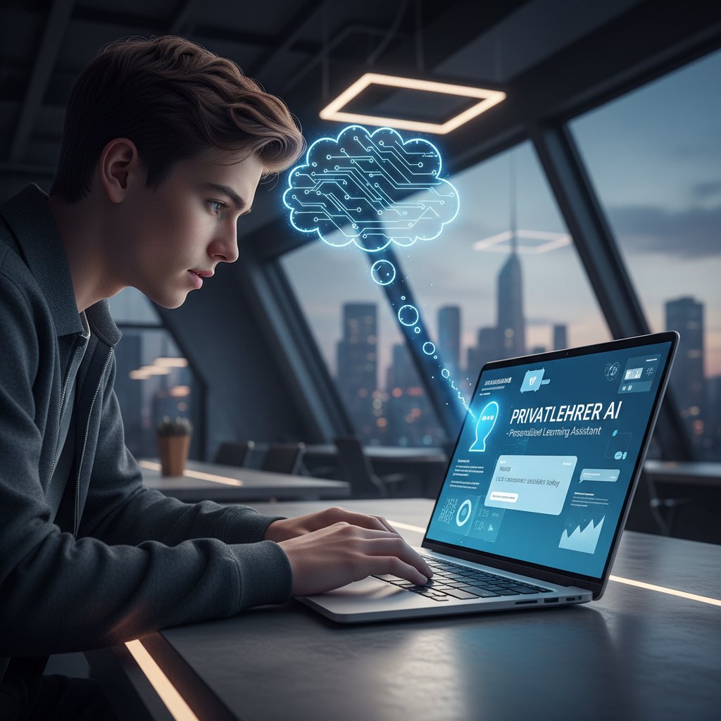 Schüler nutzt privatlehrer.ai als digitale Nachhilfe-Alternative