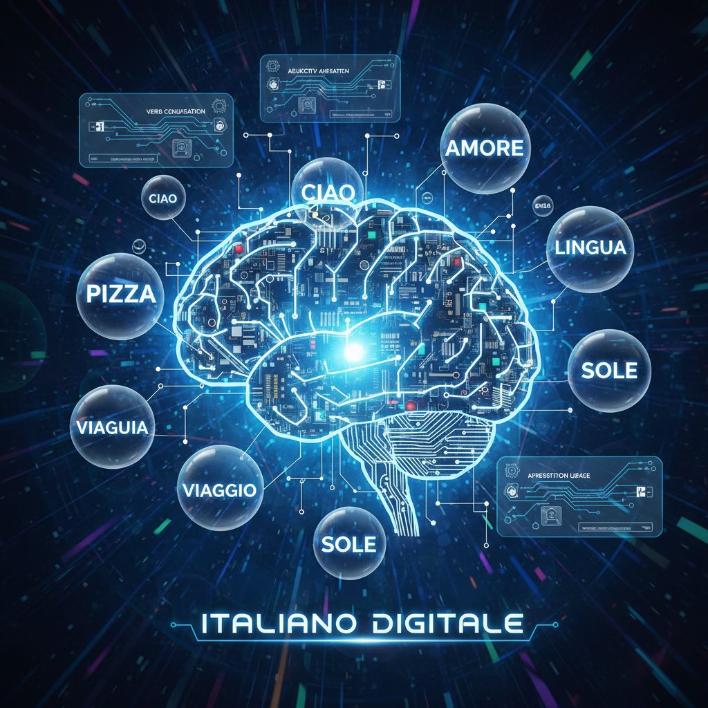 Sztuczna inteligencja personalizująca zadania z włoskiego, motyw włoskiego słownictwa i reguł gramatycznych