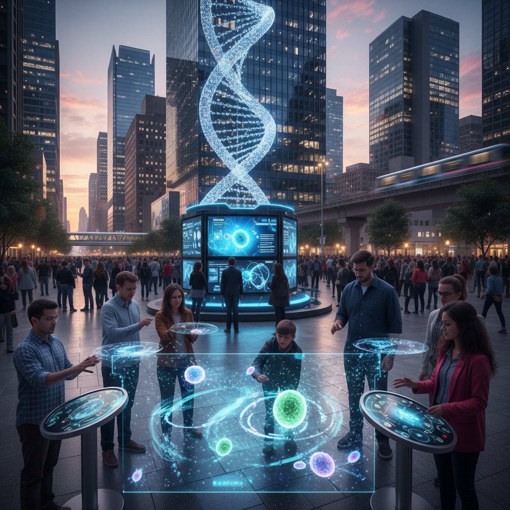 Interaktywna wystawa o nanomedycynie w centrum miasta