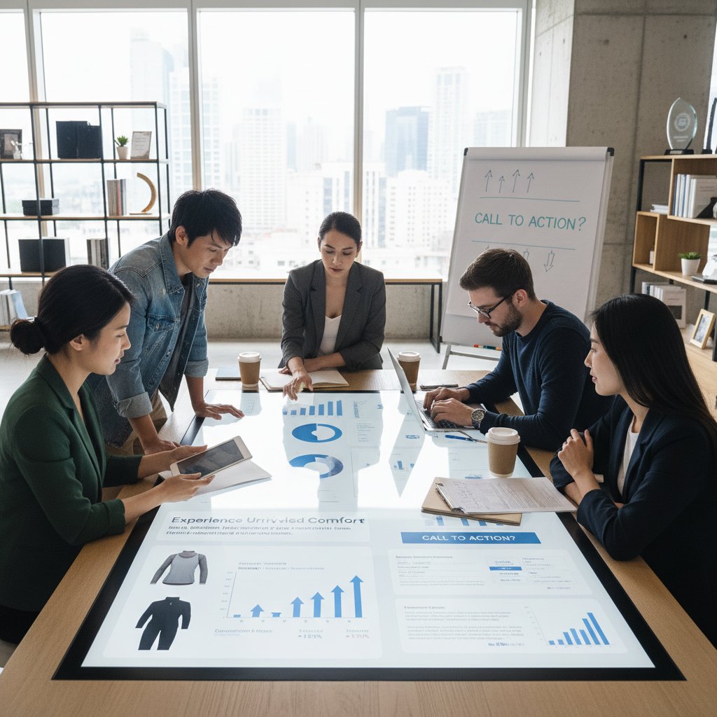 Zespół e-commerce analizuje skuteczność tekstów na stronie produktu