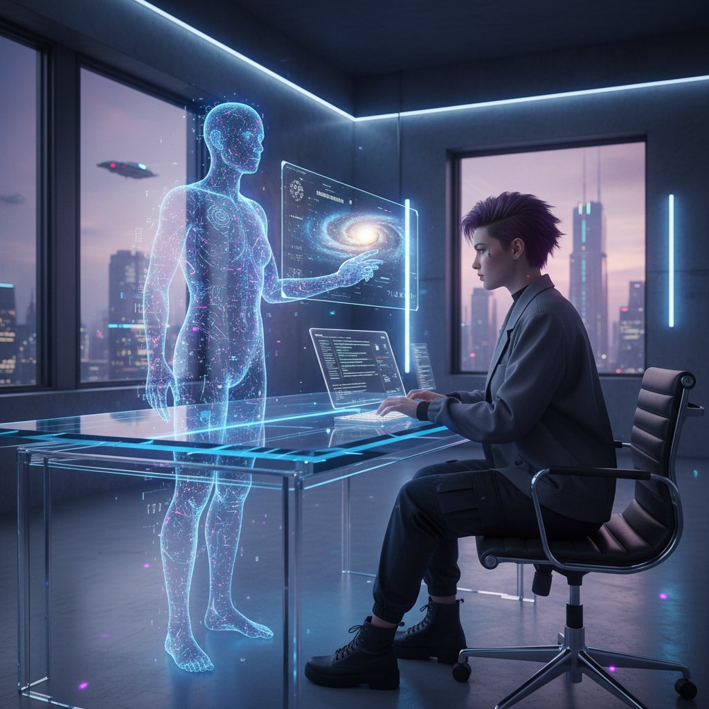 Uczennica korzysta z AI jako korepetytora online