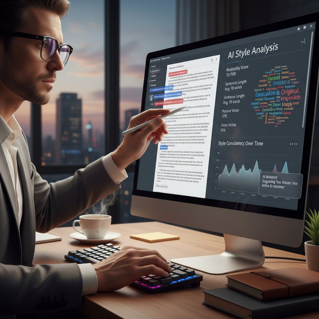 Redaktor analizujący tekst AI i poprawiający styl
