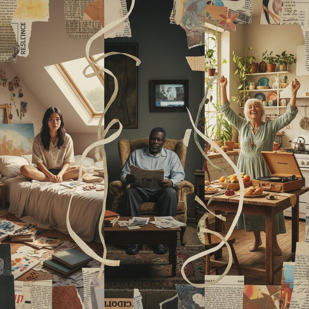 Trzy osoby z różnymi doświadczeniami dotyczącymi guzka w piersi