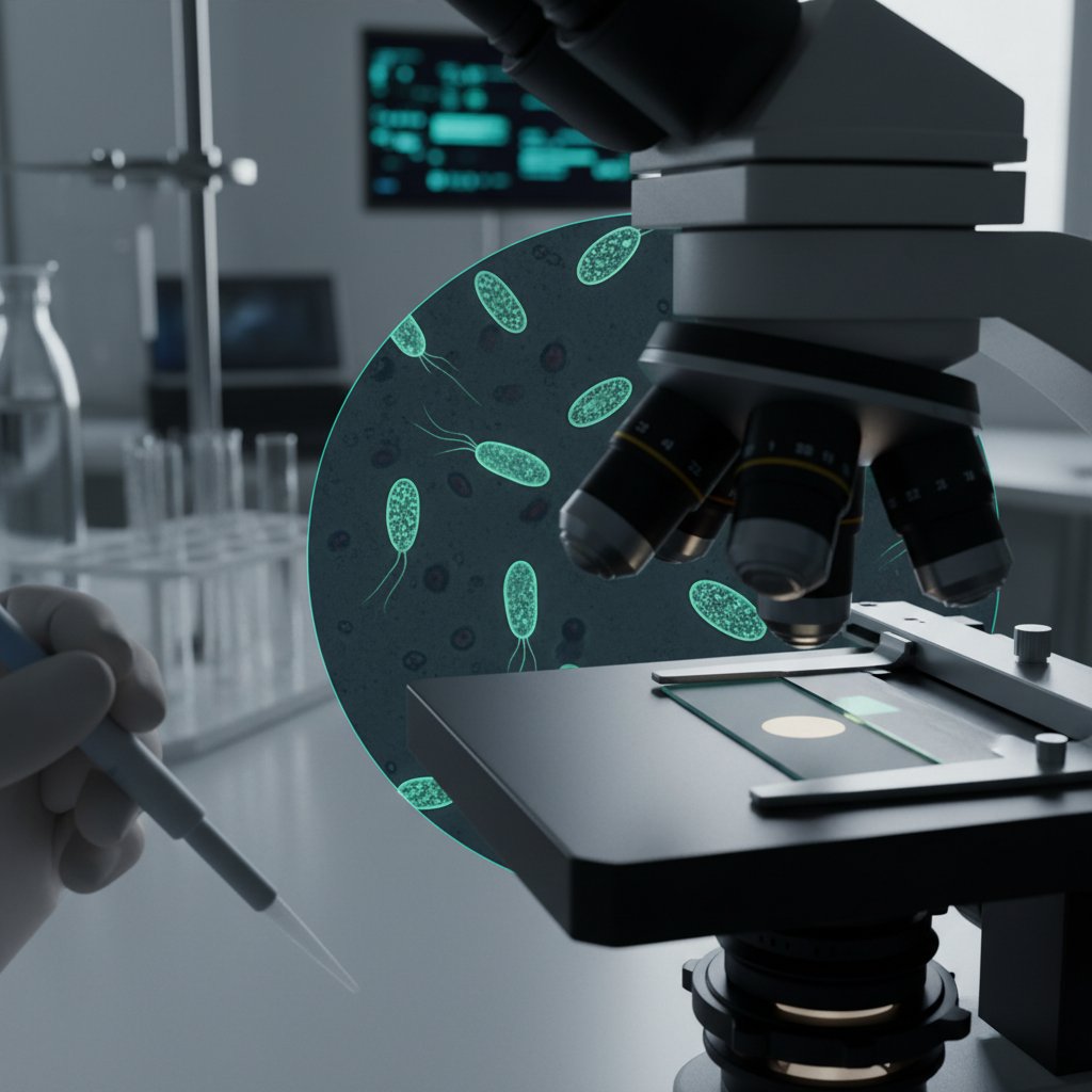 Lamblia pod mikroskopem – pasożyt w laboratorium