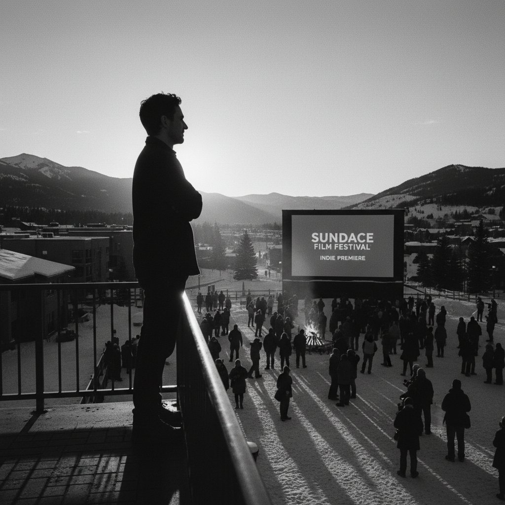 Edward Norton at Sundance, indie film festival backdrop, keywords: edward norton indie, sundance film festival, actor silhouette