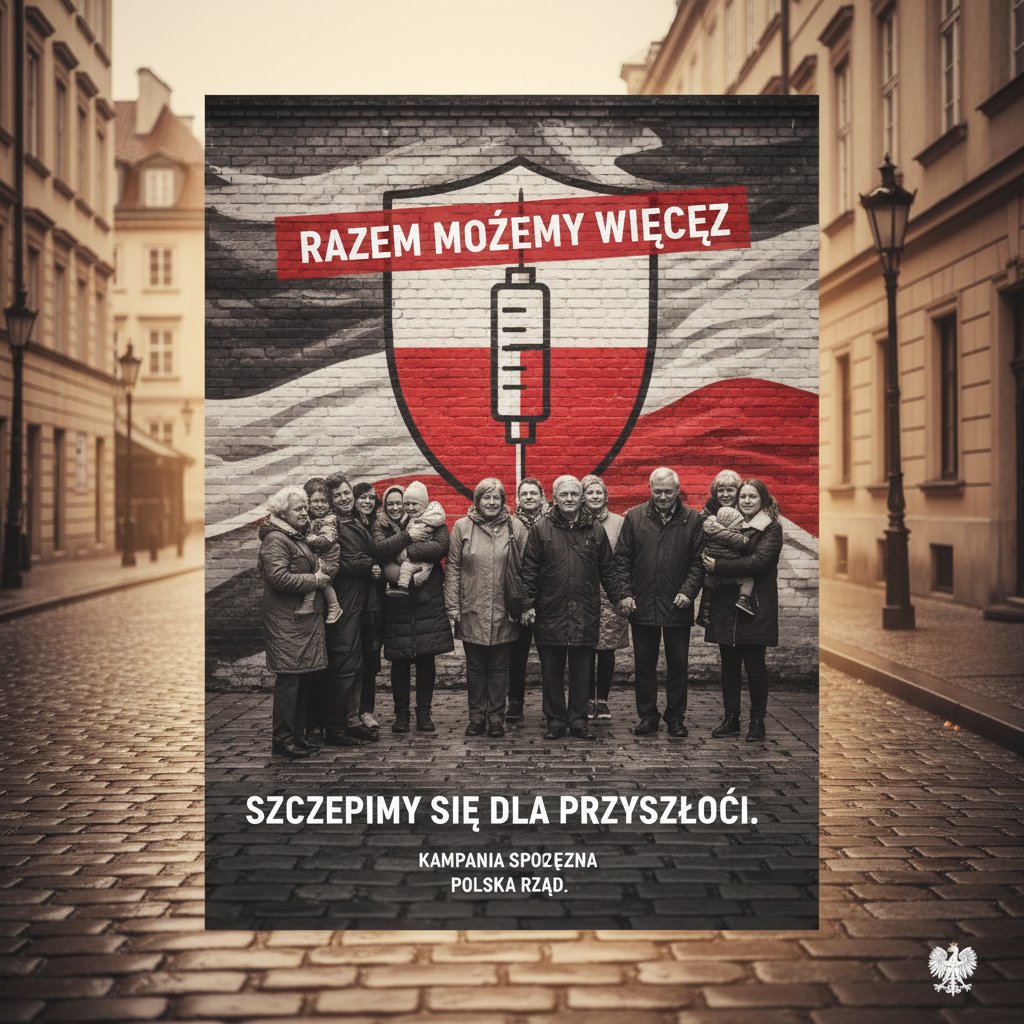 Reklama społeczna zachęcająca do szczepień – emocjonalna i autentyczna kampania w polskiej przestrzeni miejskiej