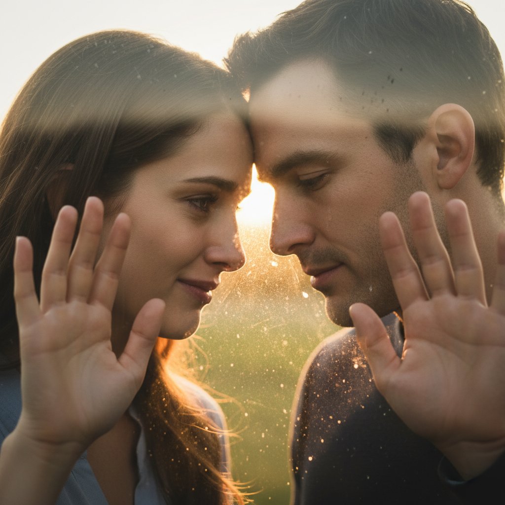 Emotionale Momente in der Liebesberatung – Hoffnung und Abschied.