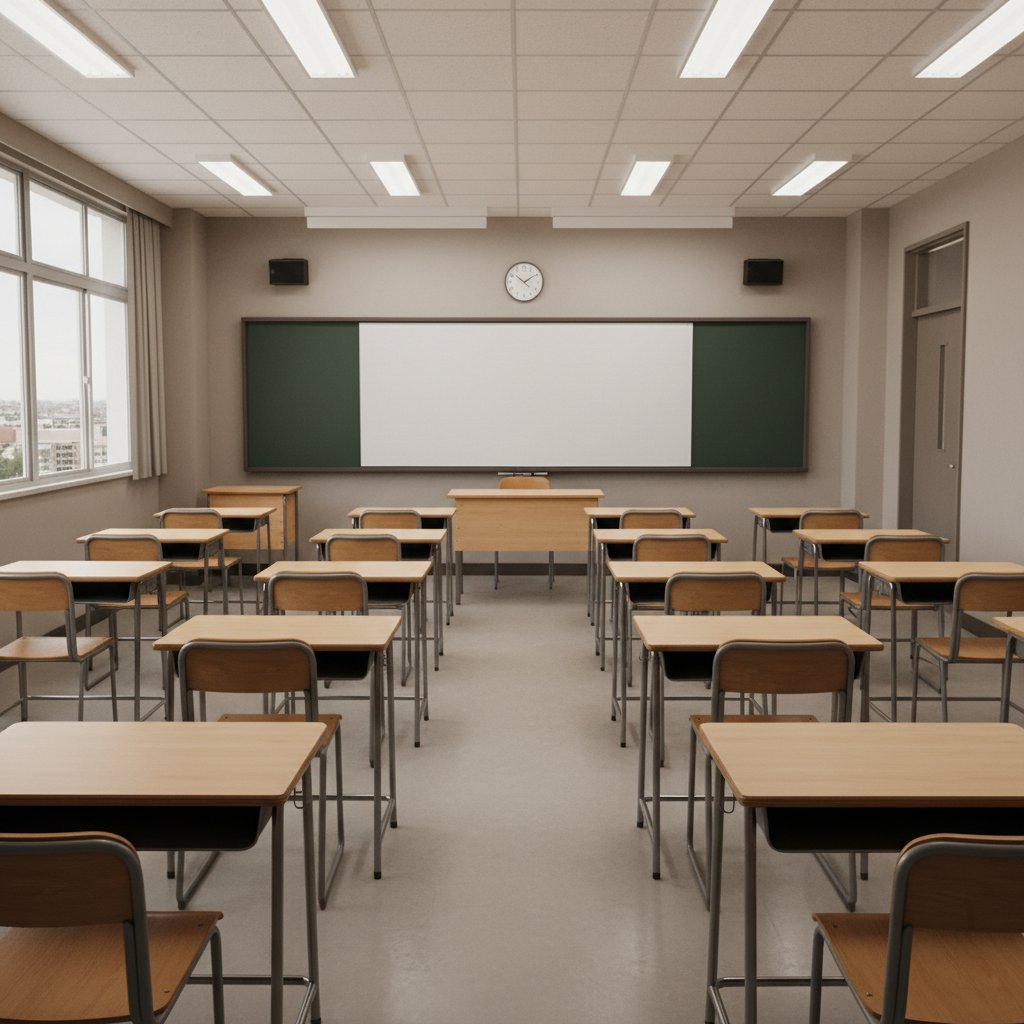 Pusta klasa, symbolizująca brak indywidualnego podejścia do nauki