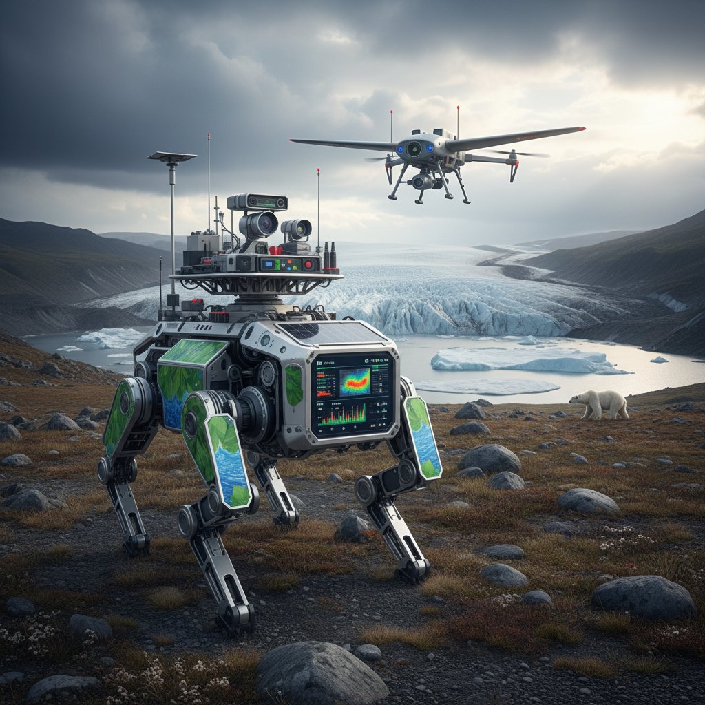 Robot monitorujący środowisko naturalne, walka ze zmianami klimatu