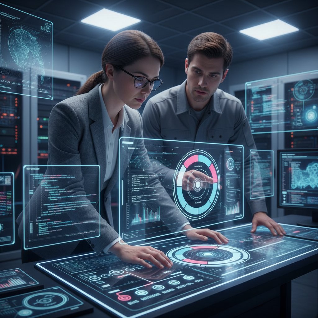 Ekspert ds. etyki analizuje działanie AI na wykresach i panelach kontrolnych