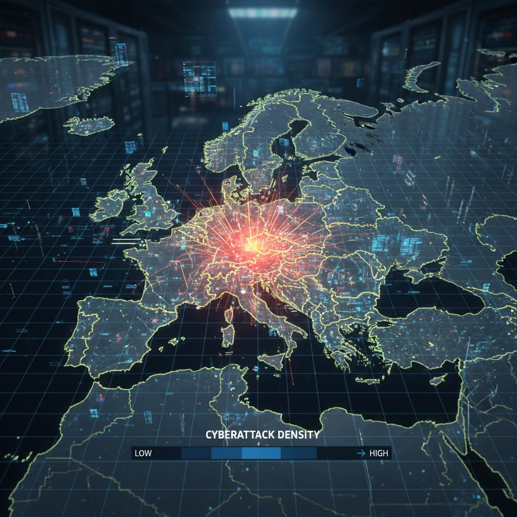 Mapa zagrożeń cyberatakami w Europie – Polska na tle innych krajów