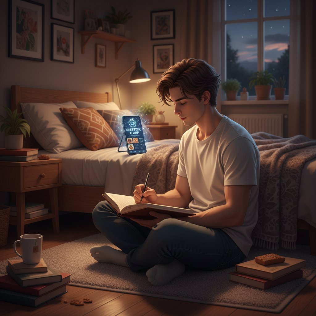 Dziennik posiłków i nastroju przy wsparciu aplikacji dietetyk.ai