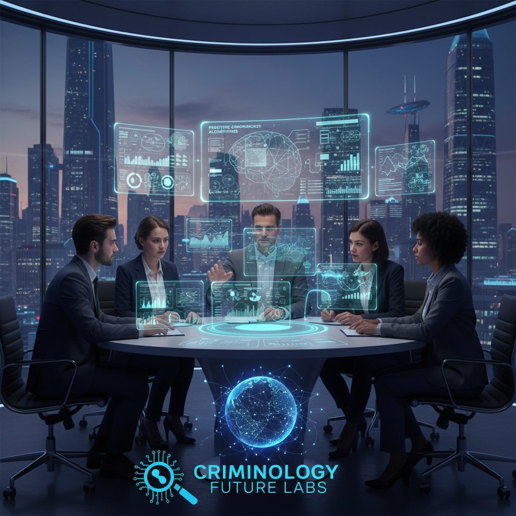 Zespół ekspertów analizuje dane na nowoczesnych komputerach – przyszłość psychologii kryminalnej