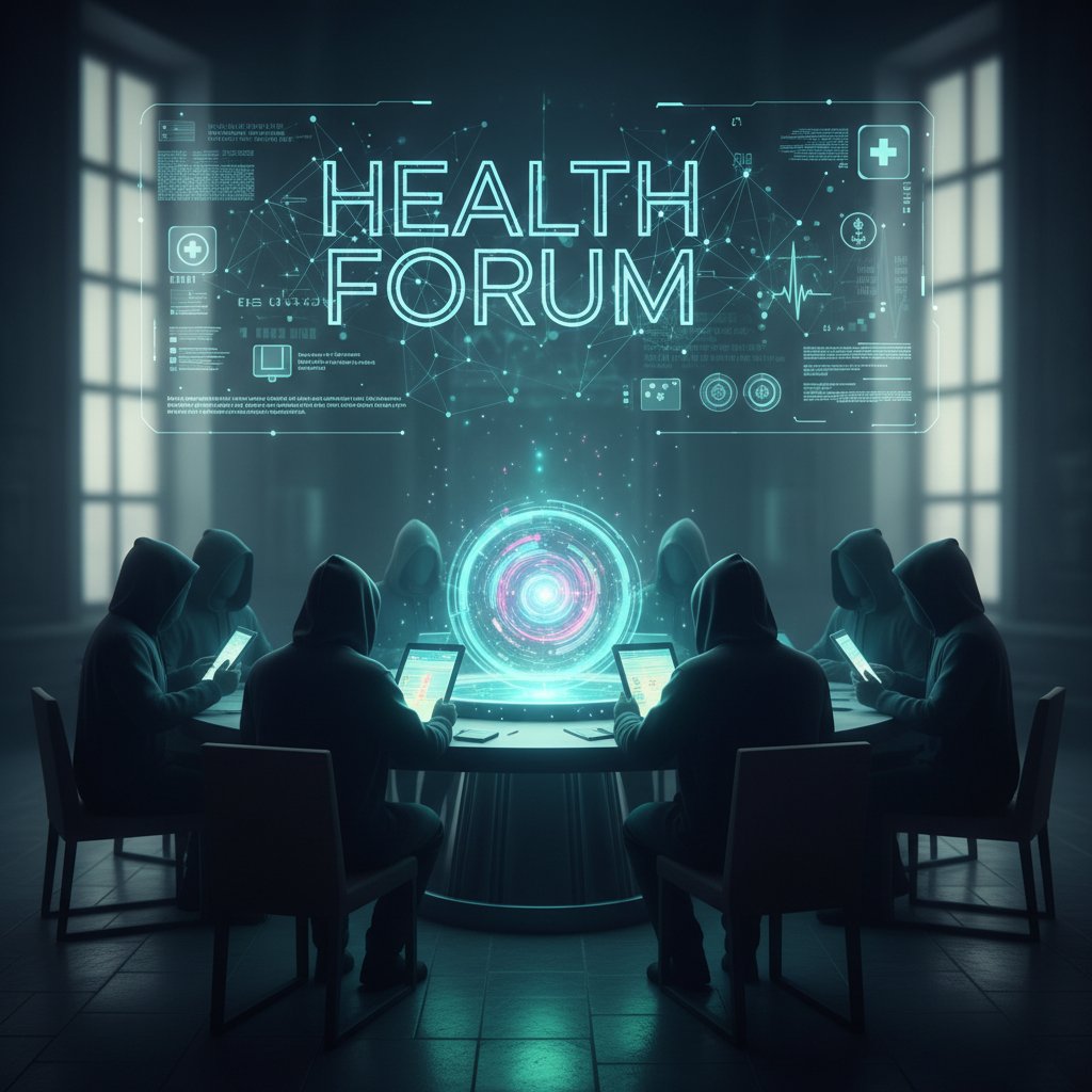 Anonimowi użytkownicy wymieniający się poradami zdrowotnymi na tajemniczym forum – internet podziemny i zdrowotne porady