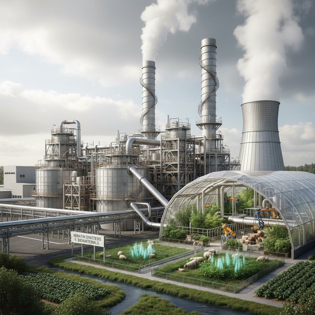 Skup surowców zwierzęcych i roślinnych do produkcji keratyny w fabryce
