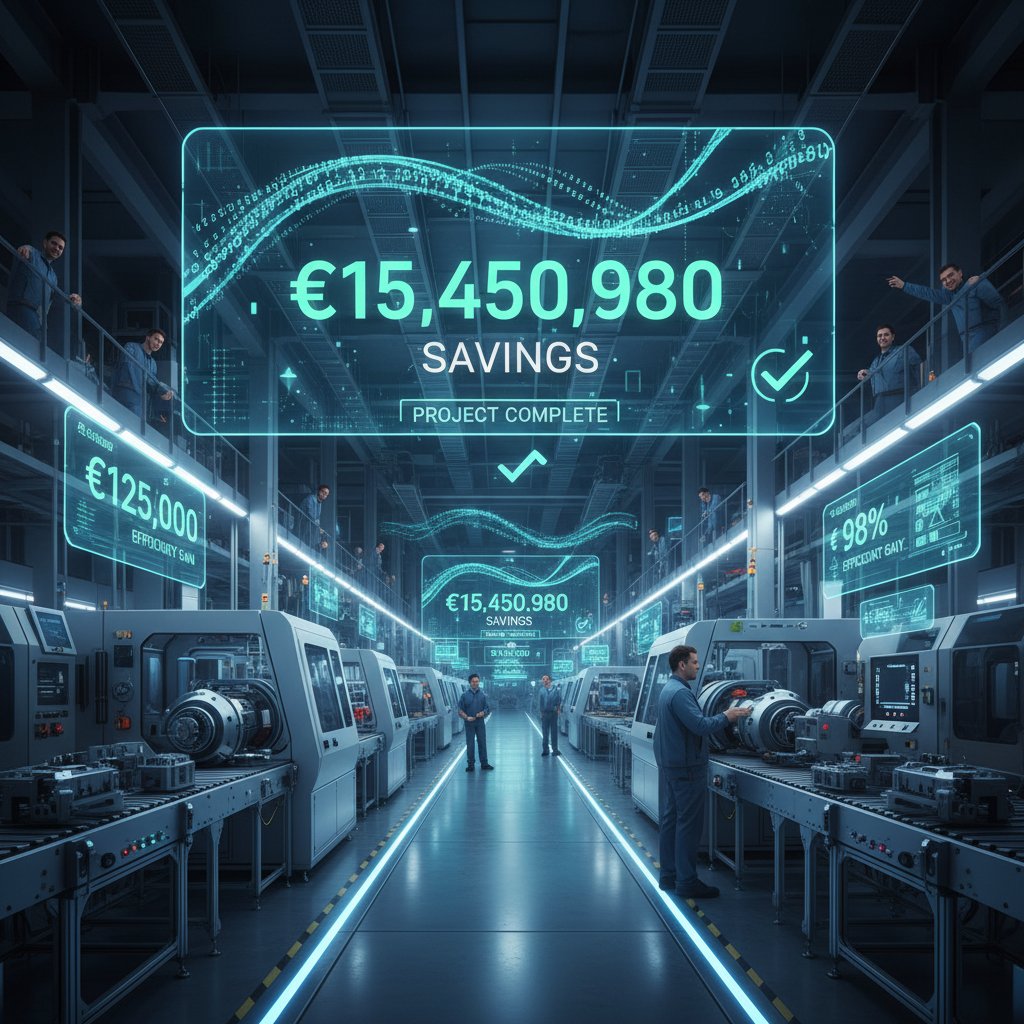 Fabryka z cyfrowymi wskaźnikami oszczędności – sukces optymalizacji finansowej