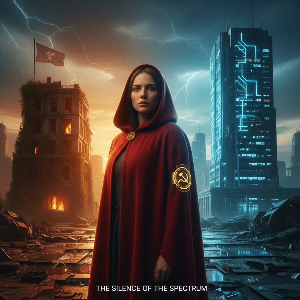 Film still with highlighted ideological elements, symbolic and analytical