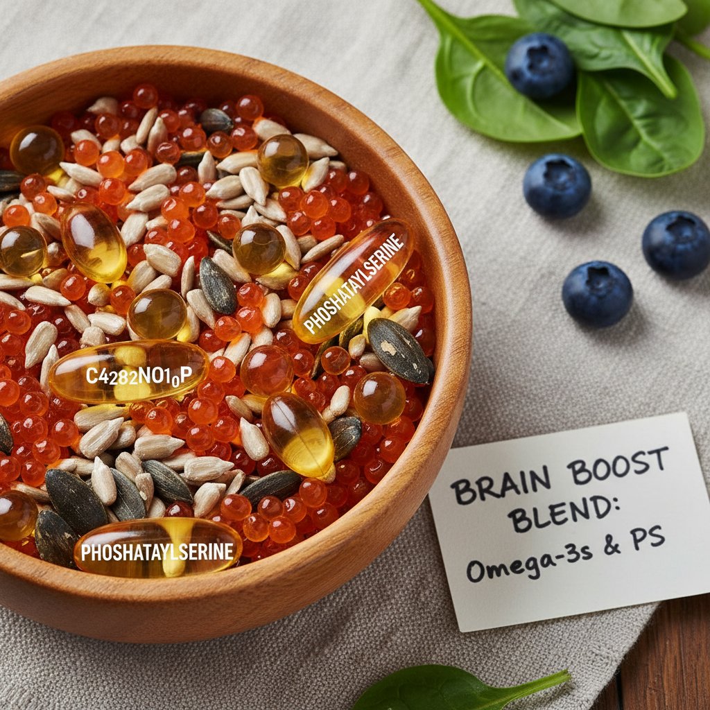 Talerz z rybą, jajkiem i ziarnami słonecznika – naturalne źródła fosfatydyloseryny