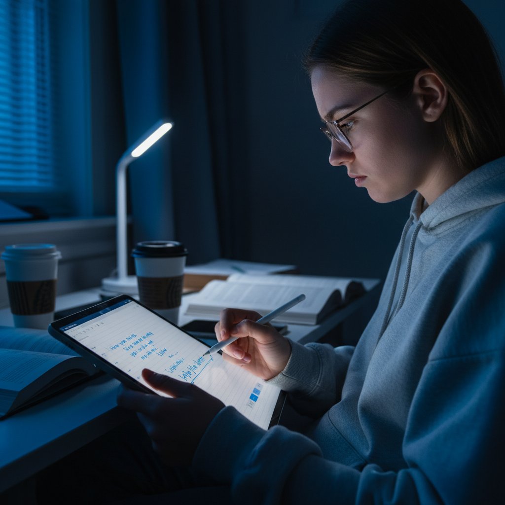 Nocna nauka do egzaminu LDPE z wykorzystaniem narzędzi online