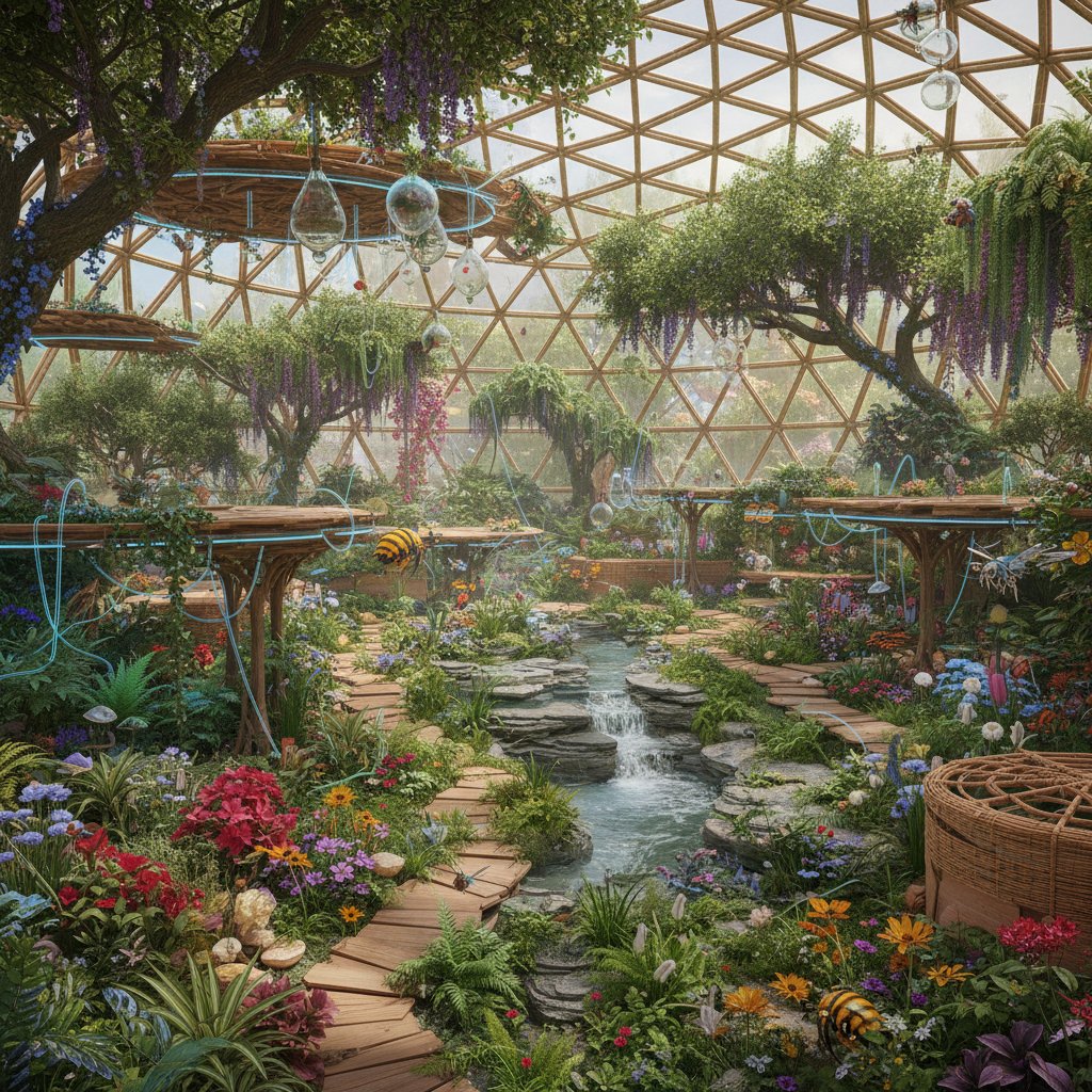 Ogród przyszłości: bioróżnorodność, naturalne materiały, automatyczne systemy nawadniania