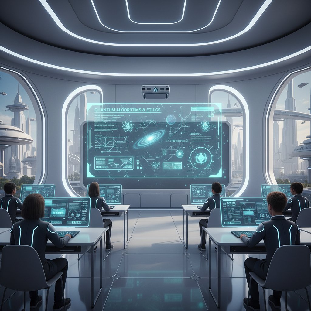 Zaawansowany interfejs AI w klasie przyszłości, interaktywne narzędzia edukacyjne