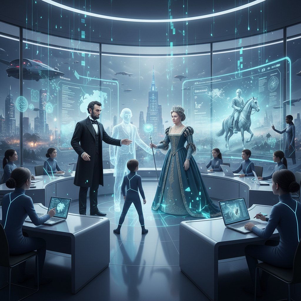 Przyszłościowa klasa z hologramami liderów