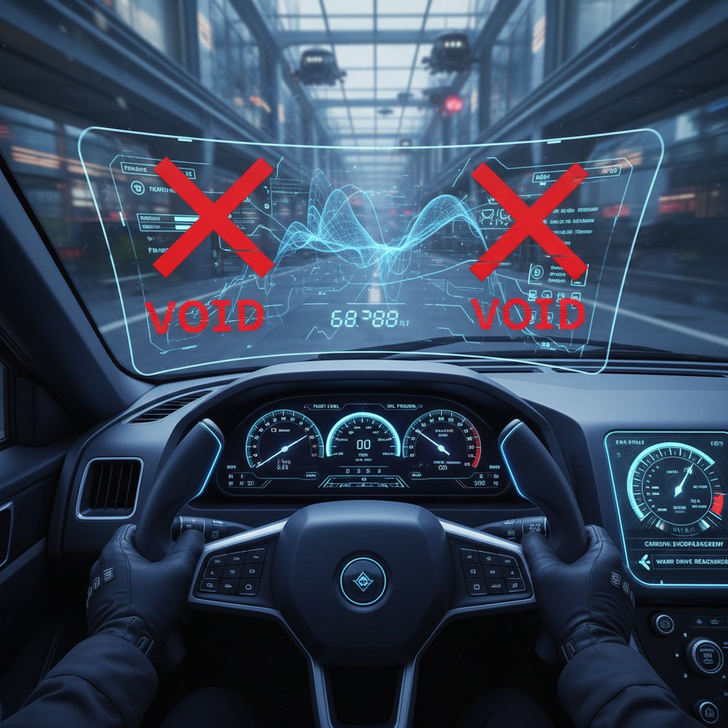 Nowoczesny pulpit nawigacyjny z przekreślonymi przestarzałymi wskaźnikami