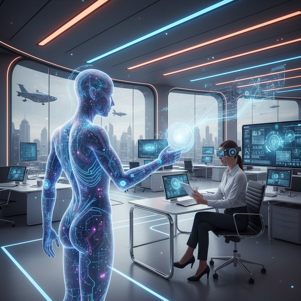 Nowoczesna asystentka AI wspierająca przedsiębiorcę, księgowość online, automatyzacja