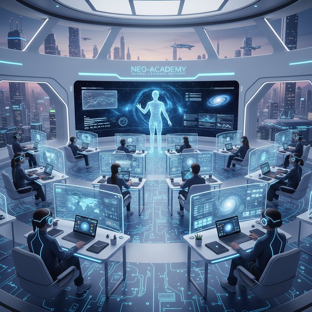 Przyszłość edukacji online — cyfrowa klasa pełna innowacji, nowoczesne technologie i interakcje