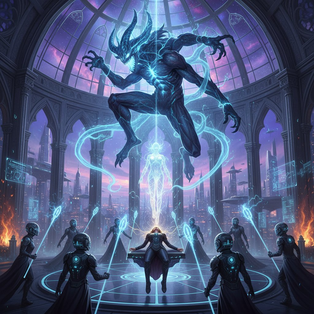 Futuristic vision for exorcism movies