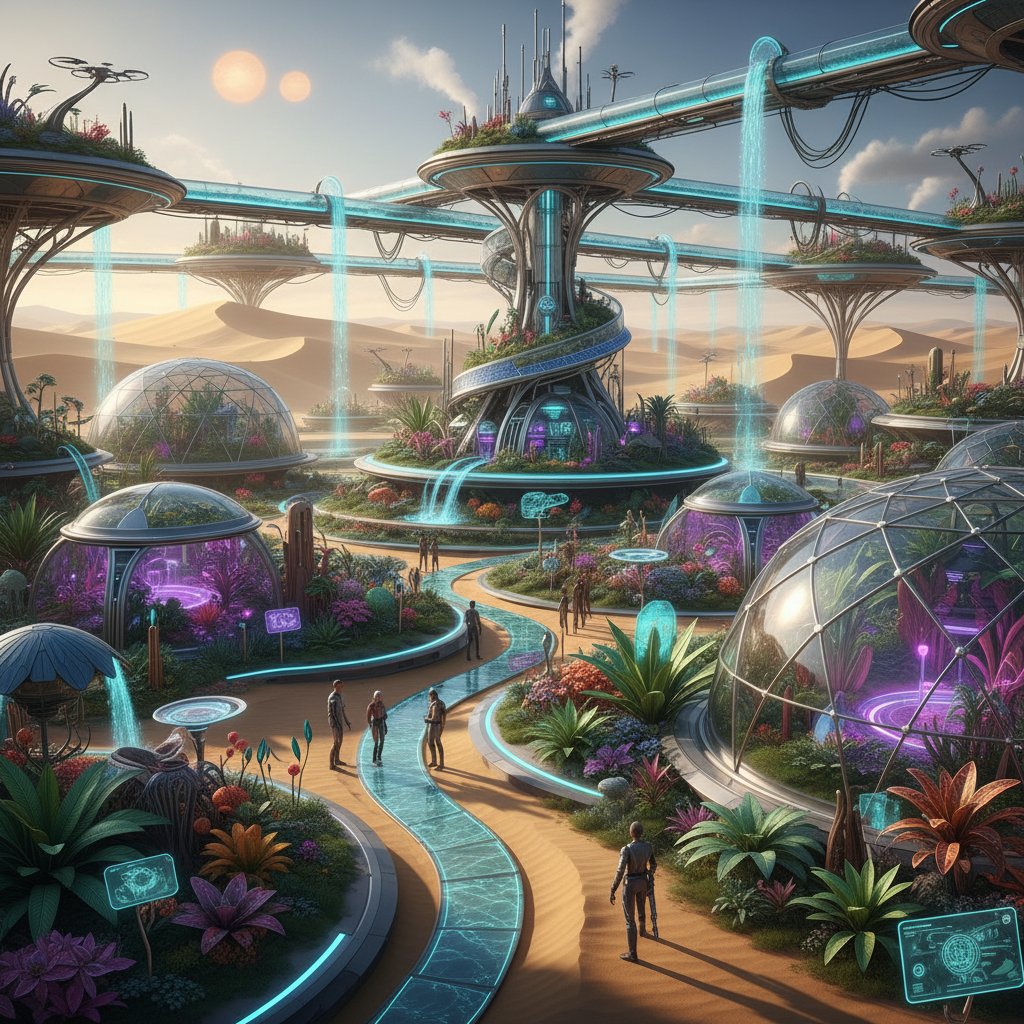 Ogród przyszłości na piasku z nowatorskim systemem nawadniania