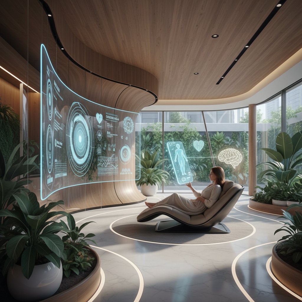 Cyfrowy asystent zdrowotny wspiera ocenę objawów gardła – nowoczesna scena domowa