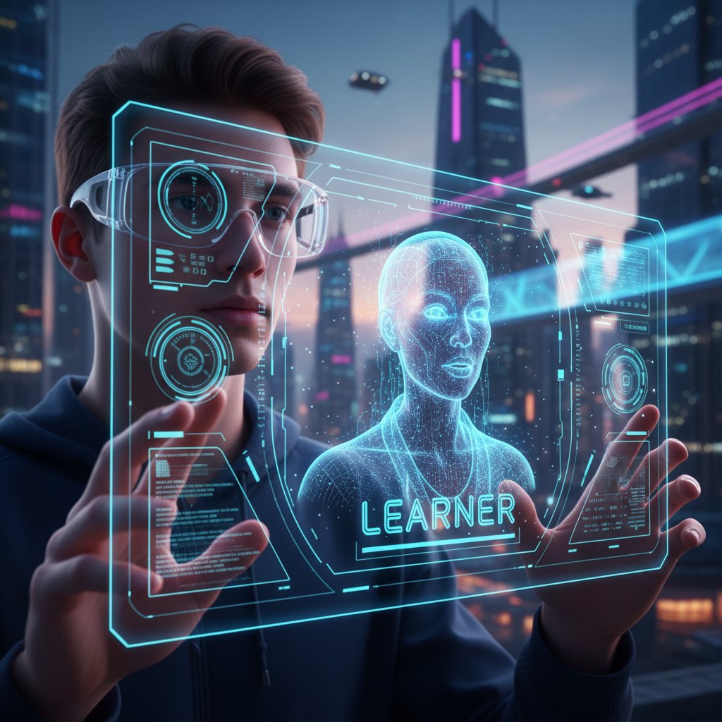 Awatar AI prowadzący ćwiczenia z rosyjskiego online, słowa kluczowe: nauka rosyjskiego online, AI tutor, urban vibe