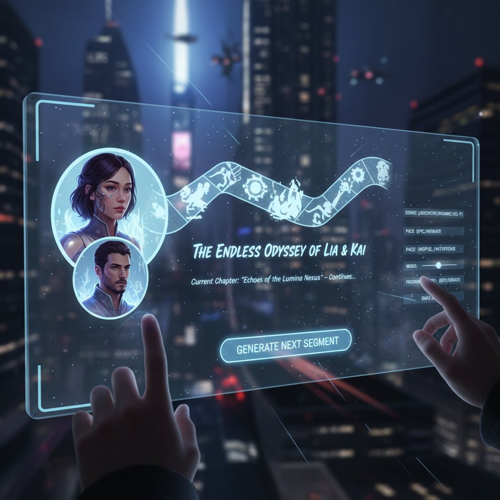 Interactive movie dashboard for personalized, endless storytelling