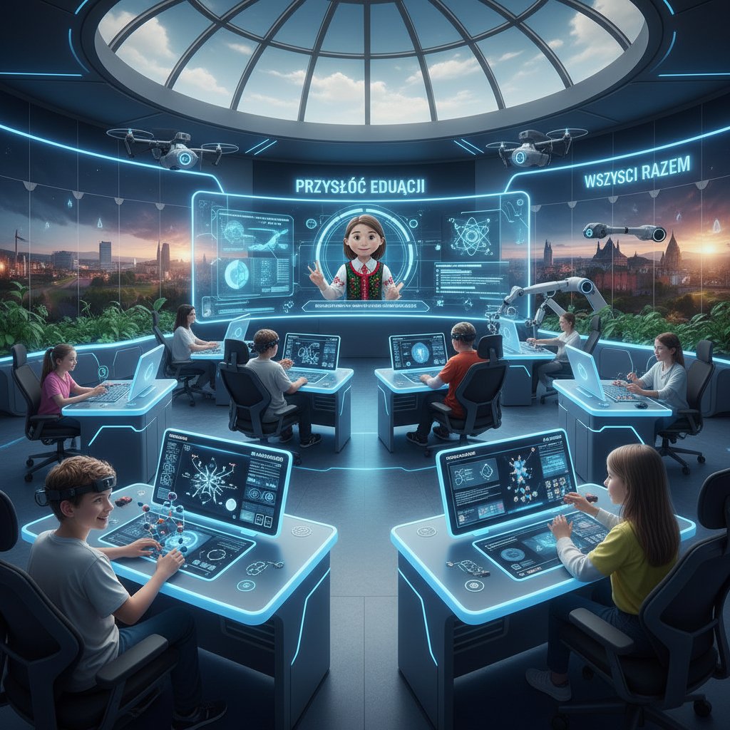 Nowoczesna polska klasa z technologią wspierającą dzieci