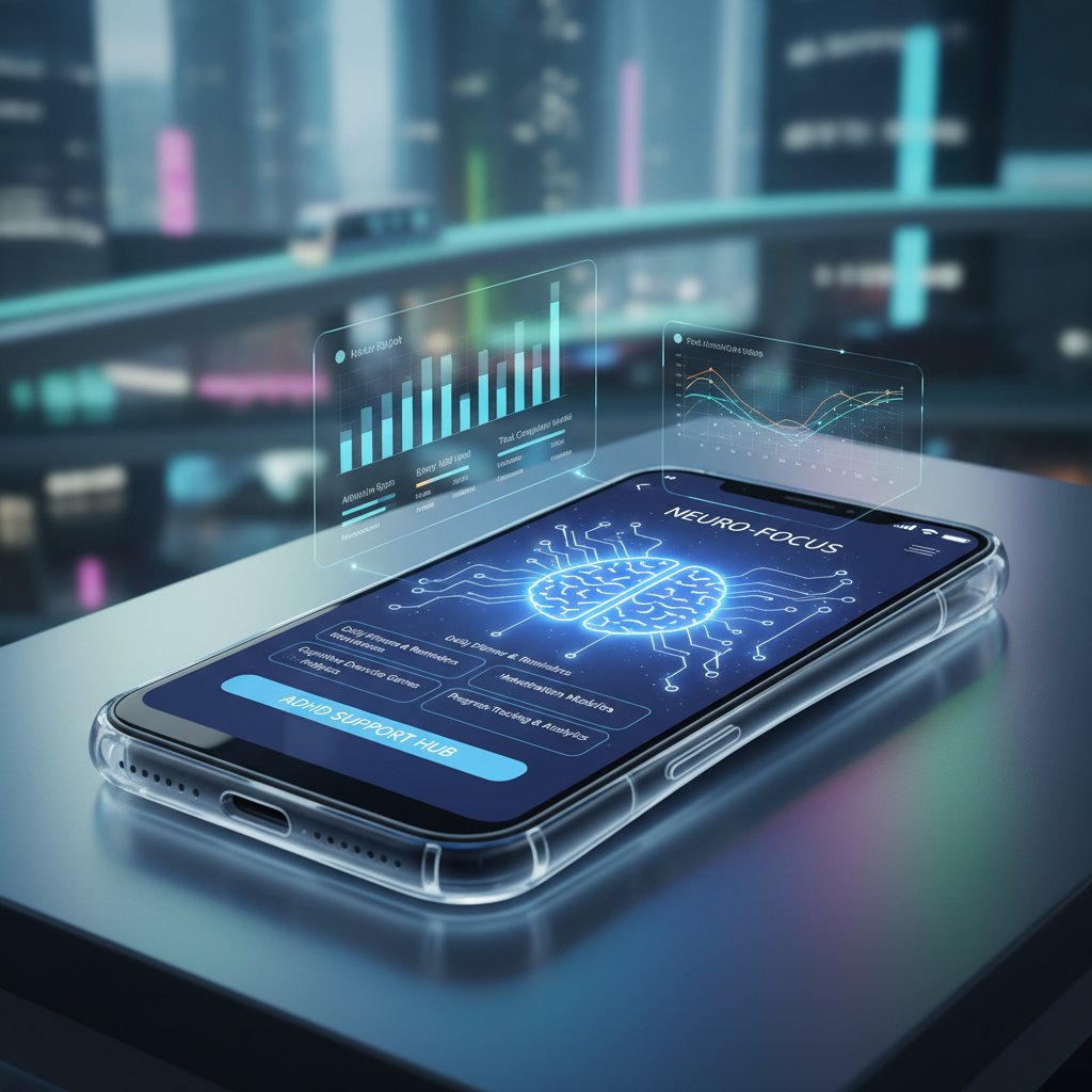 Aplikacja zdrowotna na telefonie wspierająca osoby z ADHD