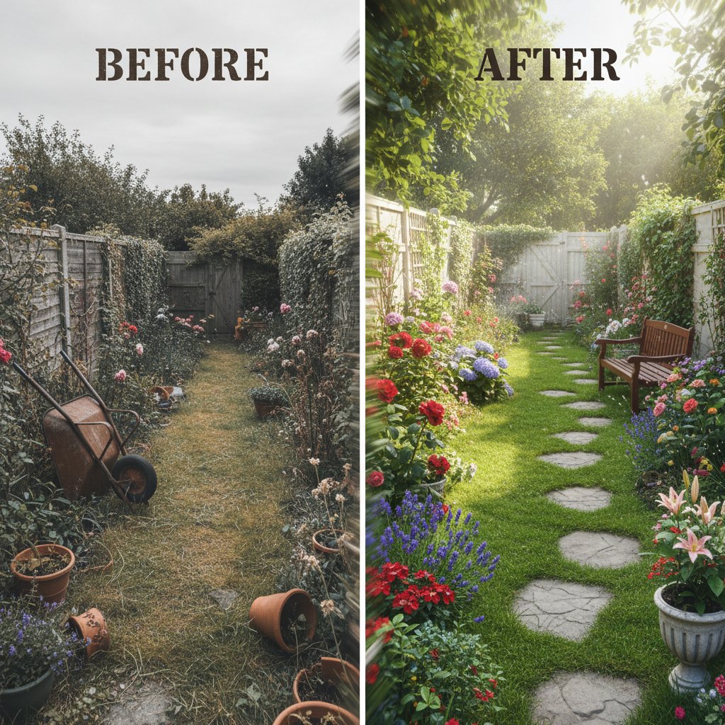 Przed i po – szybka metamorfoza ogrodu Marty
