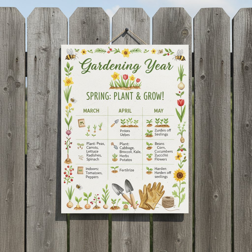 Kalendarz prac ogrodniczych dla początkujących, kalendarz, rośliny, zbiory