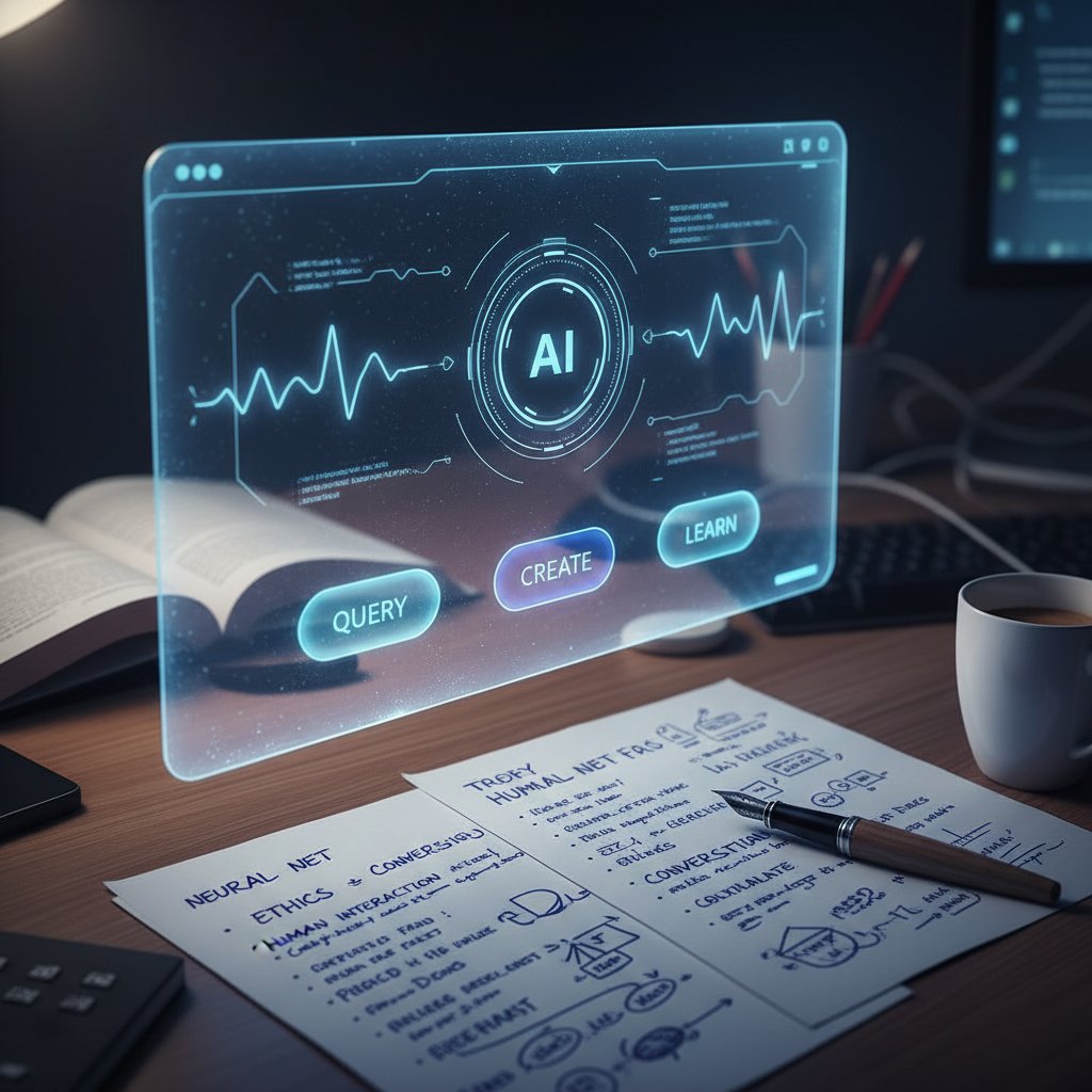Interfejs rytr na tle notatek ręcznych, generator tekstów po polsku i AI writing assistant