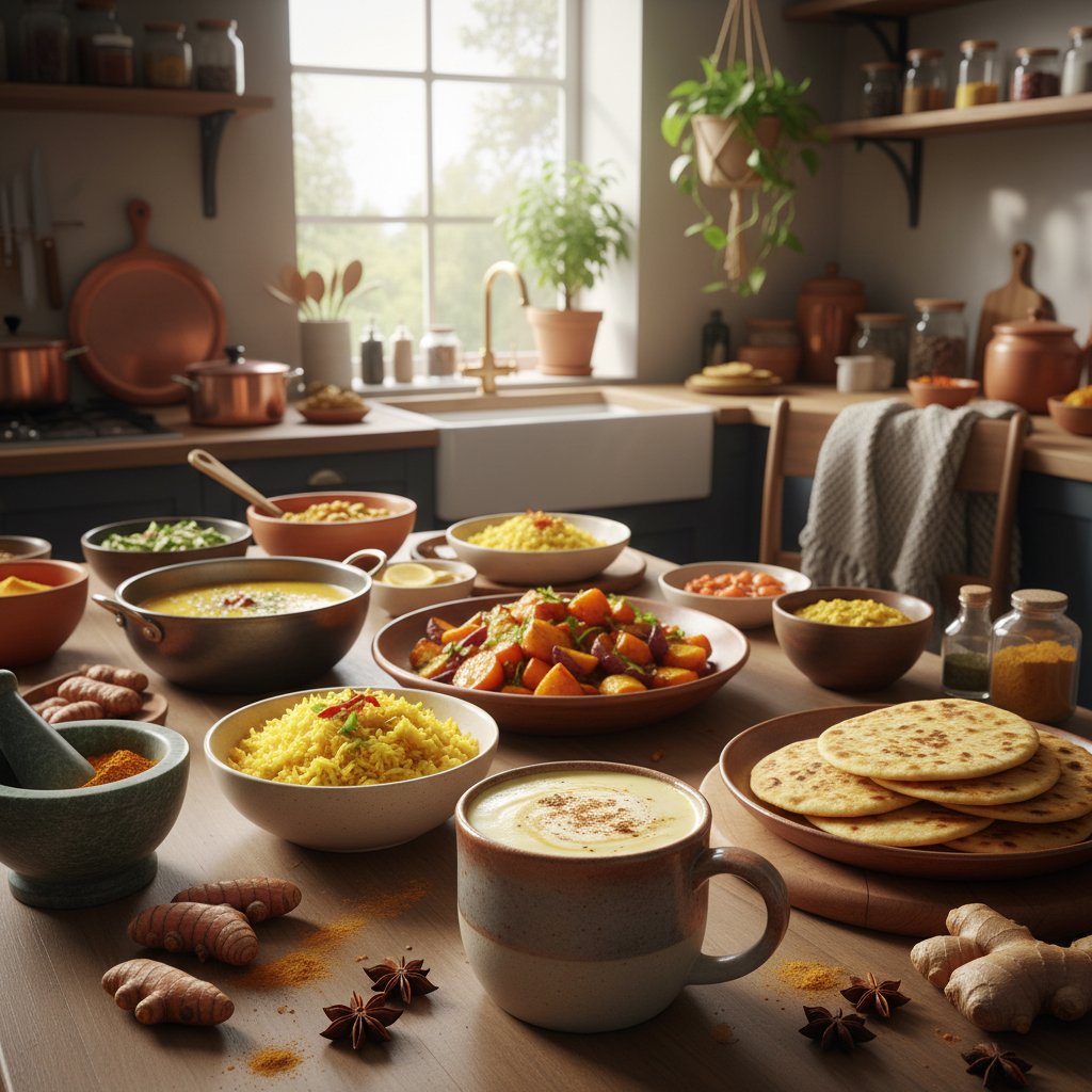 Złote mleko i dania z wykorzystaniem kurkumy w domowej kuchni