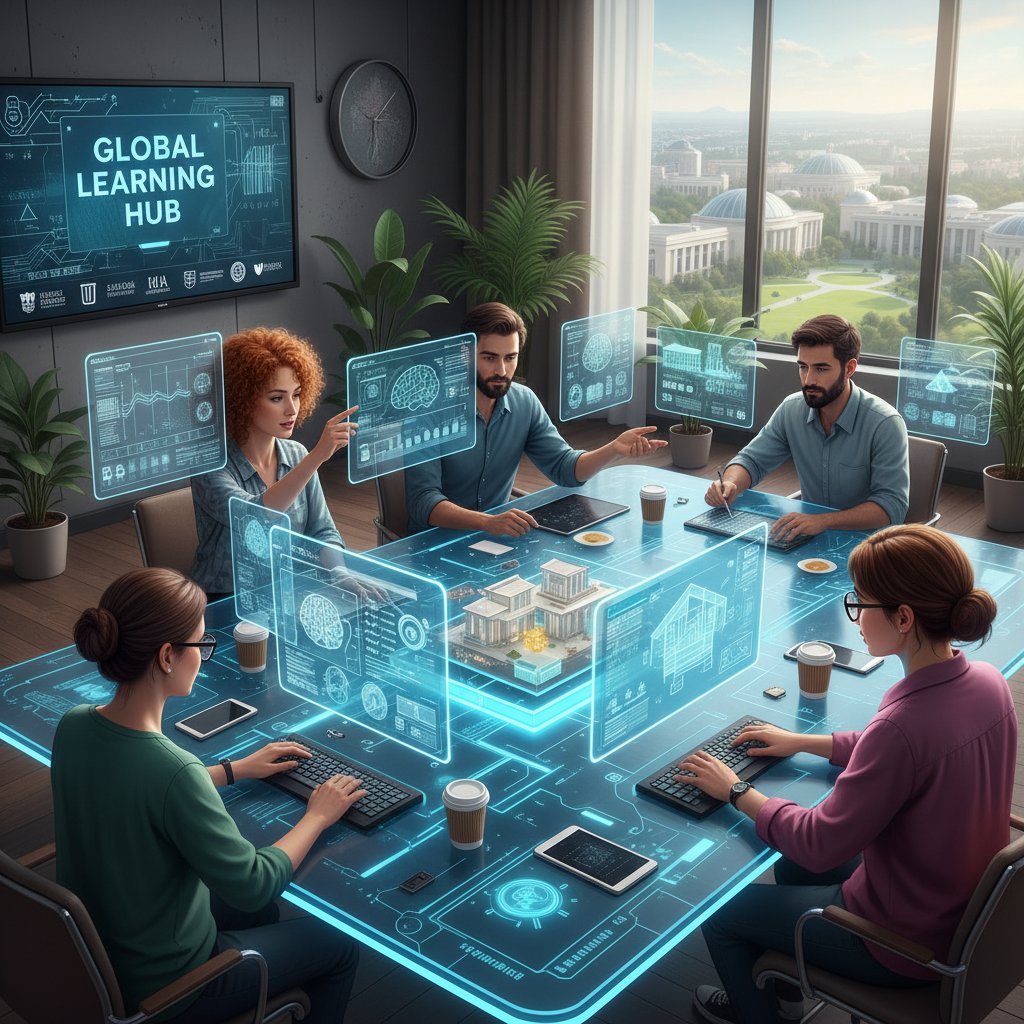 Twórcy postaci edukacyjnych w pracy zespołowej online, współpraca kreatywna