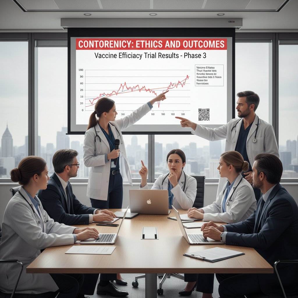 Grupa ludzi żywo dyskutująca podczas panelu medycznego – kontrowersje wokół tematu