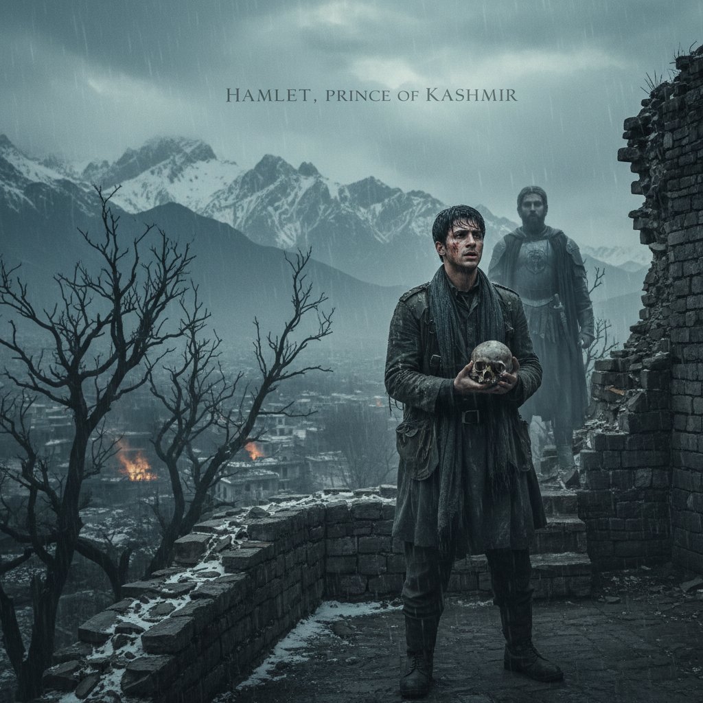 Still from the Indian film Haider showing Kashmiri setting